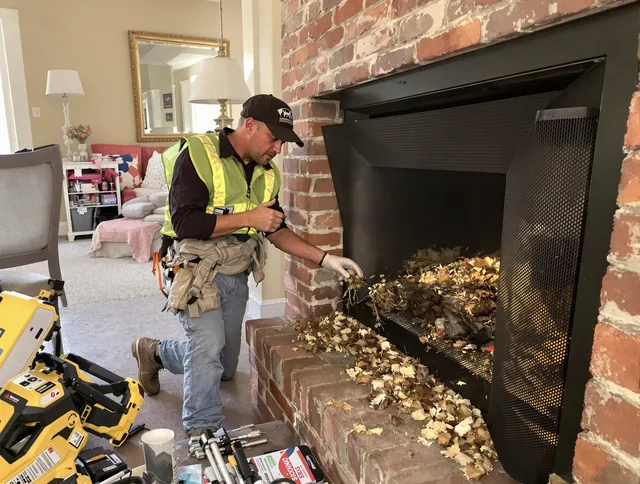 Safe screening installation by Raynham Chimney Sweep in Raynham, MA