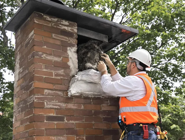 Humane removal of debris and animals by Raynham Chimney Sweep in Raynham, MA
