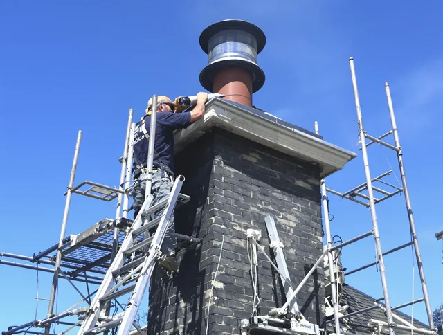 Sturdy chimney crown finished by Raynham Chimney Sweep in Raynham, MA