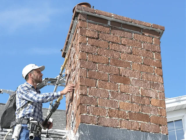 Brickwork for a chimney rebuild by Raynham Chimney Sweep in Raynham, MA