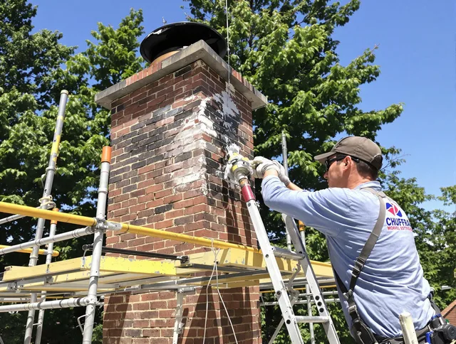 Structural chimney repair by Raynham Chimney Sweep in Raynham, MA