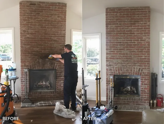 Finished chimney sweeping service by Raynham Chimney Sweep in Raynham, MA