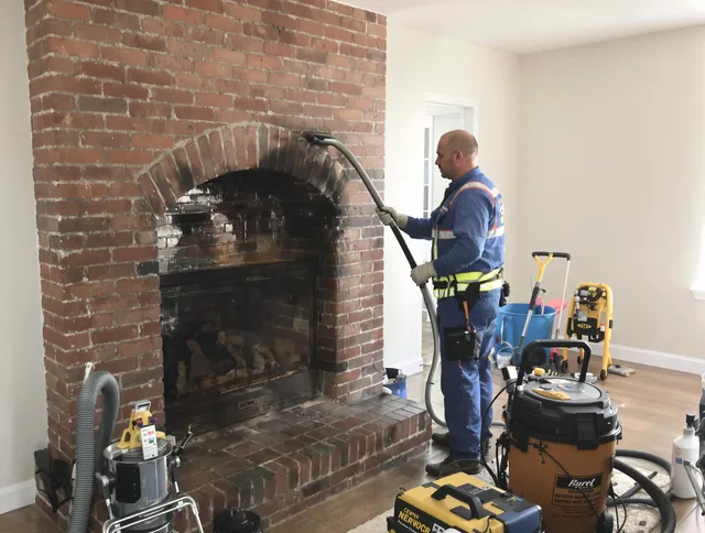Raynham Chimney Sweep expert performing detailed chimney sweep in Raynham, MA