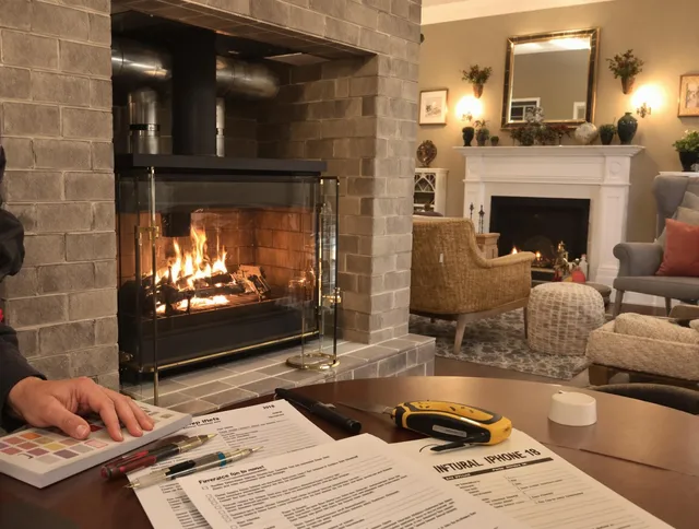 Raynham Chimney Sweep verifying fireplace safety measures in Raynham, MA